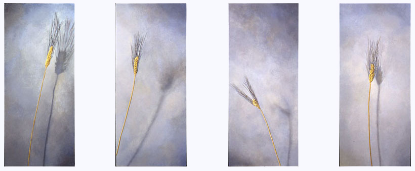 Four Wheat Stalks